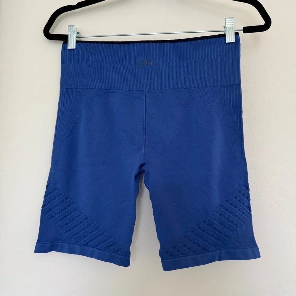 Ryka Women’s Athletic Bike Shorts Stretch Workout Yoga Gym Pants Blue Activewear